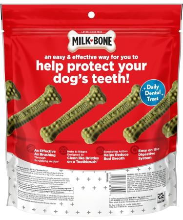 Milk-Bone Fresh Breath Brushing Chews - 25 Small/Medium Dental Dog Treats - Buy Online on GoSupps.com