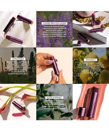 FITGLOW Cloud Collagen Lipstick Matte Balm - Vegan Clean Beauty | Woman-Owned (Calla 0.14 oz - Buy Online on GoSupps.com