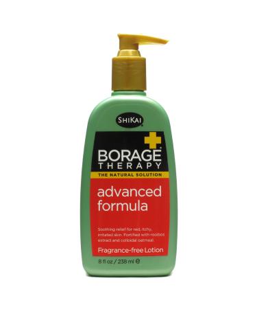 ShiKai - Borage Therapy Advanced Formula Lotion Dry Skin Lotion  Soothing & Moisturizing Relief For Dry  Irritated & Itchy Skin  Non-Greasy  Sensitive Skin Friendly (Fragrance-Free  8 Ounces) Unscented Advanced Formula 8...