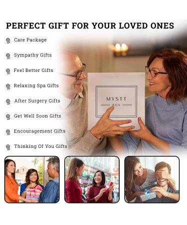 MysttBox Deluxe Home Spa Gift Basket for Women - Get Well Soon & Thinking of You Self Care Gift Set with Bath Bomb, Insulated Thermos, Scented Candle - Perfect for Special Occasions - Buy Online on GoSupps.com