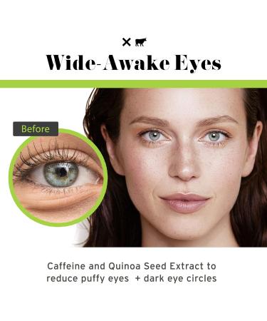 No B.S. Caffeine Eye Cream | Under Eye Cream for Dark Circles & Puffiness | Vegan Skin Care with Hyaluronic Acid & Squalane | 0.5 FL Oz Travel Size - Buy Online on GoSupps.com