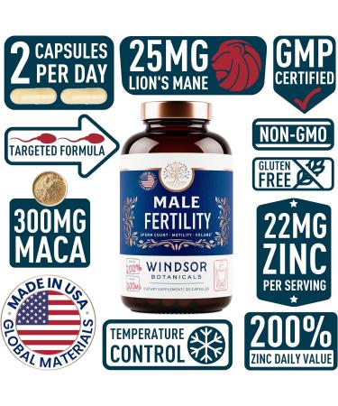 Fertility Supplements for Men - Conception & Male Fertility Vitamin with Zinc, Maca, Ashwagandha, L-Arginine - 4 Month Supply (240 Pills) - Buy Online on GoSupps.com
