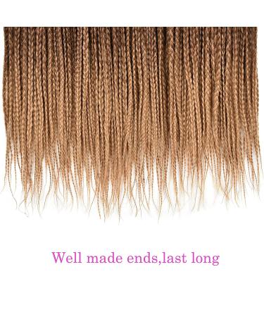 TOMO Handmade Goddess Box Braids - 7 Packs of 22 Strands/Pack (18 inch) T1B/30/27 Ombre Synthetic Hair Extensions - Buy Online on GoSupps.com