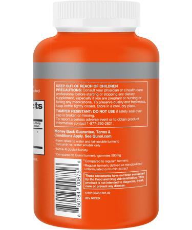Qunol Turmeric Curcumin Supplement 1000mg with Ultra High Absorption for Joint Support Extra Strength Capsules 240 Count - Buy Online on GoSupps.com