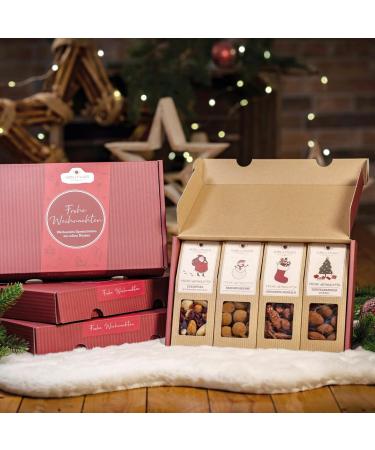 Wellnut Limited Christmas Edition - Gourmet Snack Gift Box | 4 Nut Fruit & Chocolate Treats | Perfect Holiday Gift - Buy Online on GoSupps.com
