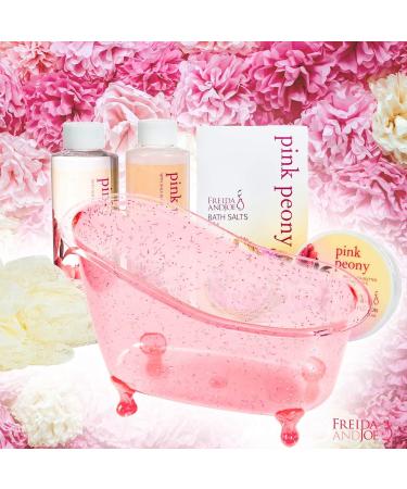 Pleasantly Fragrant Peony Spa Set for Women - Luxury Bath & Body Gift Basket - Buy Online on GoSupps.com
