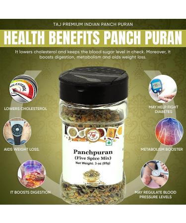 Taj Premium Indian Panch Puran 5 Spice Blend - 21oz (1lb) Pack of 1 - Buy Online on GoSupps.com