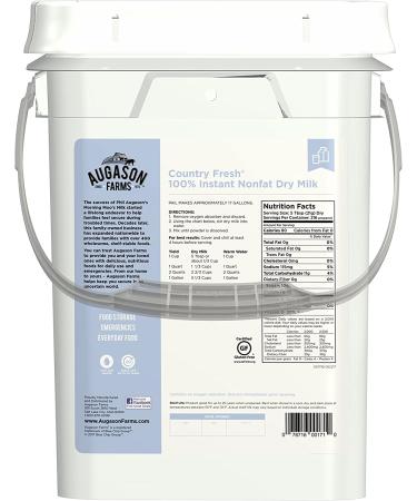 Augason Farms Country Fresh 100% Real Nonfat Milk - 5-00171 - Buy Online on GoSupps.com