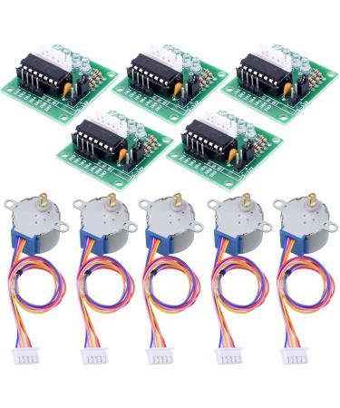 Longruner Geared Stepper Motor 28byj 48 with Uln2003 Driver Board for ArduinoIDE - 5X, 5V (with Wire) - Buy Online on GoSupps.com