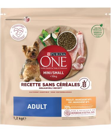 PURINA ONE Mini/Small 10kg Grain Free Chicken Dry Food | Small Breed Adult Dogs | 1.2kg Bag - Buy Online on GoSupps.com