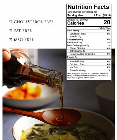 Wangshin Fish Sauce 10 fl oz - Aged 2 Years | Korean Traditional Clay Pot Fermented Anchovy and Salt | Pack of 1 - Buy Online on GoSupps.com