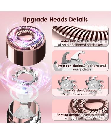 Flawless Finishing Touch Replacement Heads - Gen 3 Eyebrow Hair Remover Painless 18k Gold Blades (1+1) in Rose Gold - International Shipping Available - Buy Online on GoSupps.com