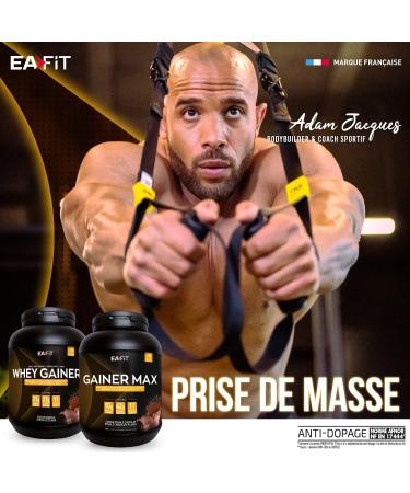 EAFIT-GAINER MAX-Mass gain Muscle gain-Hypercarbohydrate drink-Strawberry-A supply of carbohydrates proteins vitamins for sport for weight gain-Protein shake for bodybuilding - Buy Online on GoSupps.com