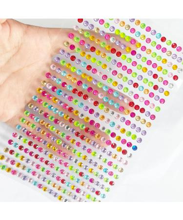 AddFavor White Pearl Rhinestone Gems Stickers - Self-Adhesive DIY Makeup & Craft Accessories - Buy Online on GoSupps.com