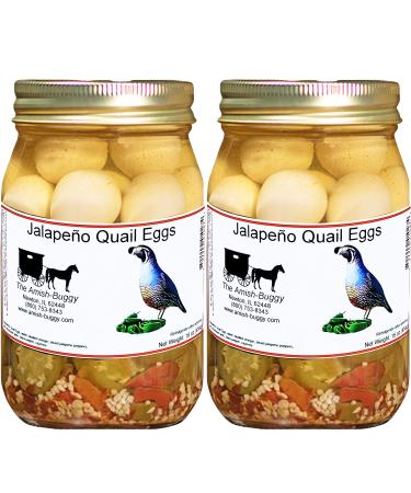 The Amish-Buggy Jalapeno Quail Eggs 2 jars 16 Ounce