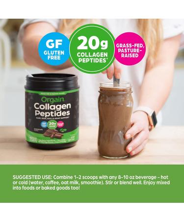 Orgain Hydrolyzed Collagen Peptides Powder - 20g Chocolate Collagen Supplement for Hair, Skin, Nails & Joints - Paleo & Keto Friendly - 1lb Pack - Buy Online on GoSupps.com