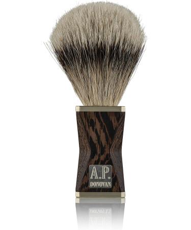 A.P. Donovan Shaving Brush - Silberspitz Dachshaar Gem Wood Handle Handmade in Germany | LSONE Series Minus (Wenge) - International Shipping Available - Buy Online on GoSupps.com