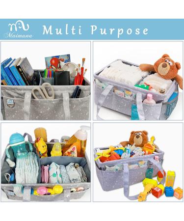 Large Baby Diaper Caddy Organizer with Changing Pad - Nursery Shower Gift Bag for Boy & Girl - Buy Online on GoSupps.com