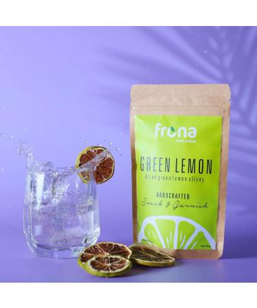 Frona Mini Pack 10g - Dehydrated Fruit Dried Slices- Ideal for Cocktails and Soft Drinks (Green Lemon) - Buy Online on GoSupps.com
