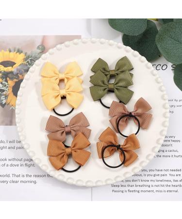 JOYOYO 50 Pcs Baby Girl Hair Bow Ties - Small 2 Inch Ribbon Bows for Toddler Girls - Elastic Hair Bands and Hair Ribbons Set - Buy Online on GoSupps.com