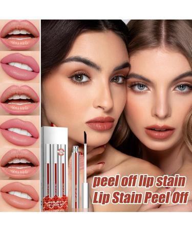  Hogvinnatil Peel-off liquid lip tint | Peel-off matte moisturizing lip tint 3x rich color no fading pigment cosmetic lipliner makeup - shine and - Buy Online on GoSupps.com