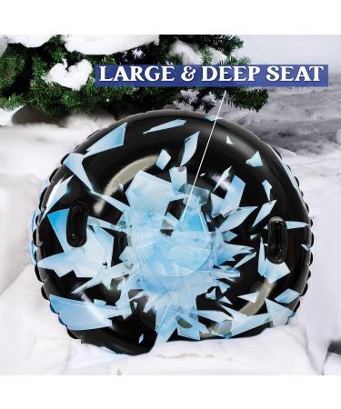 47 Heavy-Duty Inflatable Snow Tube for Sledding - Black Ice - Buy Online on GoSupps.com