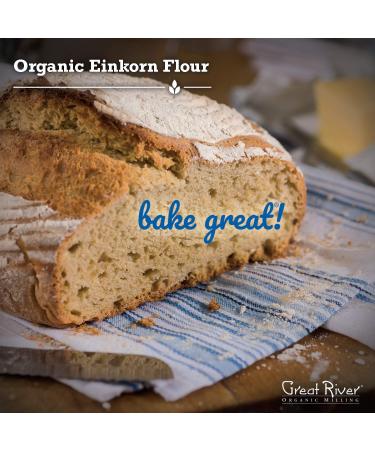 Great River Organic Milling Einkorn Flour 5 lbs - Pack of 4 | Stone Ground Ancient Grain Specialty Flour - Buy Online on GoSupps.com