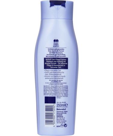 Nivea Care Shampoo and Conditioner 2 in 1 Express 250 ml - Buy Online on GoSupps.com