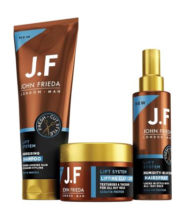 John Frieda JF Man Lift System Energising Shampoo for Fine Flat Hair - 250ml | International Shipping Available - Buy Online on GoSupps.com