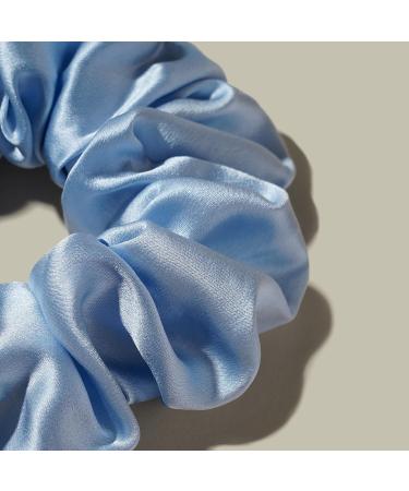 LILYSILK 100% Silk Hair Rings - Ice Blue Ponytail Holder & Hair Band - Reusable Packaging - 1 Piece - Buy Online on GoSupps.com