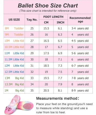 Happy Cherry Girl Ballet Shoes - Leather Sole Rainbow Colors EU Sizes 25-35 - Perfect for Dance & Ballet Training - Buy Online on GoSupps.com