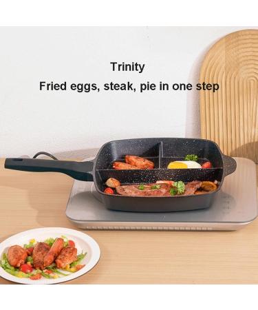 SKINII Pan 3-in-1 Non Stick Frying Pan Cooking Wok Pot Cookware Breakfast Egg Pan Skillet Kitchen Utensils - Buy Online on GoSupps.com