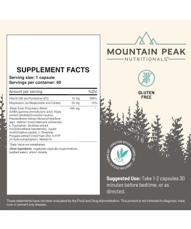 Mountain Peak Nutritionals Immuni-V & Sleep Easy Combo Pack - Herbal Supplement Duo with Antioxidants & Melatonin - Immune Support & Relaxation Formula - 60 Vegetarian Capsules Each - Buy Online on GoSupps.com