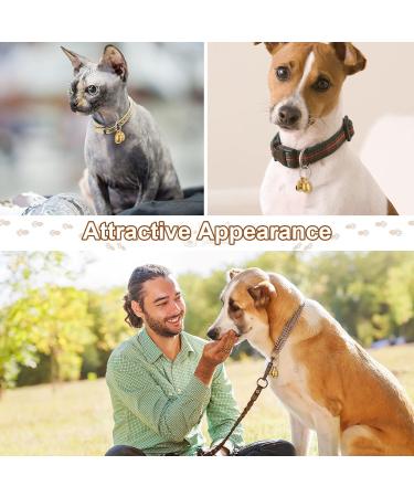 Handmade Peanut-Shaped Pet Tracker Bell - Vintage Metal Cat & Dog Collar Accessories with 4 Pendants | International Shipping Available - Buy Online on GoSupps.com