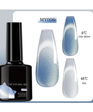 Finger Gel - Thermochromic Gel for Nails | 6 Pcs Cosmetic Magnet Defumed for Travel Appointment - Buy Online on GoSupps.com