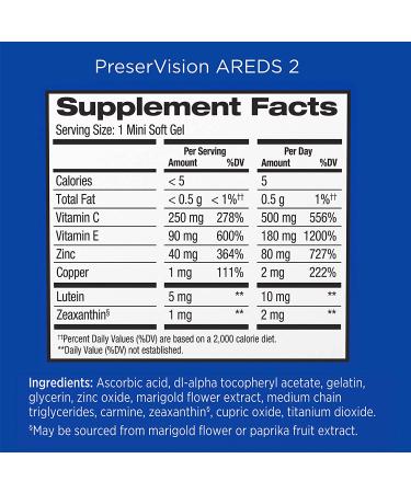 PreserVision AREDS 2 Formula - 90 Soft Gels for Eye Health - Buy Online on GoSupps.com