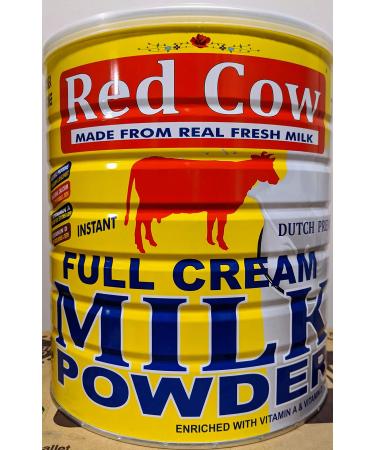 Red Cow Full Cream Milk Powder 2.5 Kg (5.5lb), Made From Real Fresh Milk, Product of Netherlands.