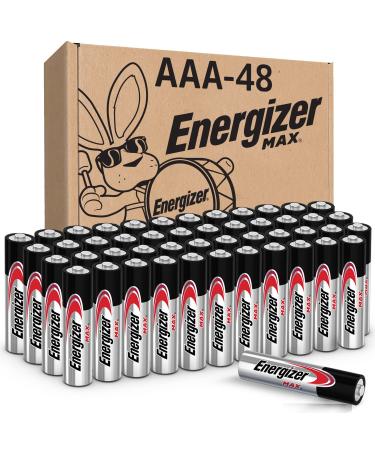Energizer AAA Batteries, Max Triple A Battery Alkaline, 48 Count AAA-48