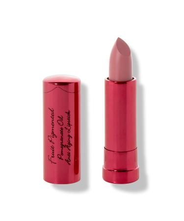 100% PURE Pomegranate Oil Anti-Aging Lipstick Long Lasting  Vibrant Makeup - Moisturizing Cocoa Butter Satin Finish - Vegan Fruit Pigmented Foxglove Color (Berry Pink Mauve) - 0.15 oz