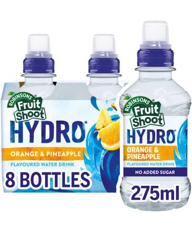 Robinsons Fruit Shoot Hydro Flavoured Water Orange and Pineapple 8 x 275ml Fruit 8 x 275ml