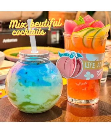 Plastic Fish Bowls for Drinks 500ml Party 6 Pack Small Fish Bowl Cups with Lids and Straws 6 Fishbowls - Buy Online on GoSupps.com
