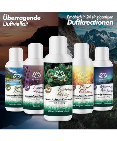 Nordholz Sauna Infusion | 48 Varieties of 100ml | #35 Royal Infusion - Natural Sauna Fragrance for Relaxation | Best Sauna Accessories - Buy Online on GoSupps.com