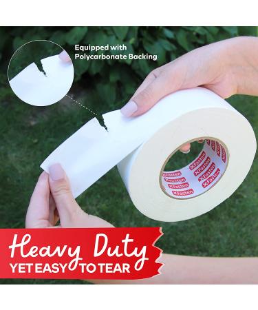 XFasten Super Strong Duct Tape  White  3" x 30 Yards  Waterproof Duct Tape for Outdoor  Indoor  School and Industrial Use 3-Inch by 30 Yards White - Buy Online on GoSupps.com