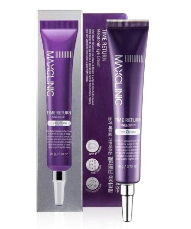 MAXCLINIC Time Return Melatonin for Dark Circles & Fine Lines | Clarifying Cream for Bags Under Eyes | Firming Eye Cream for Fine Lines| Moisturizing for Eye Care (0.70 oz) Eye Cream 0.70 oz