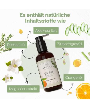 Anissa natural cosmetics Anissa Naturkosmetik Shower gel for women 100 ml gentle cleansing and care for sensitive skin natural ingredients for moisture and regeneration fresh scent - Buy Online on GoSupps.com