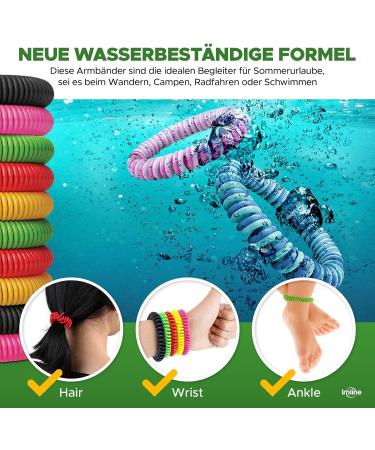 Ultimate Mosquito Protection Set: 20 Bracelets 90 Stickers & DEET-Free Spray - Reusable Mosquito Repellent Solutions - Buy Online on GoSupps.com