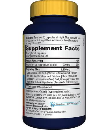 Renew Life Cleanse More - 60 Vegetarian Capsules for Daily Detox & Digestive Support - Buy Online on GoSupps.com