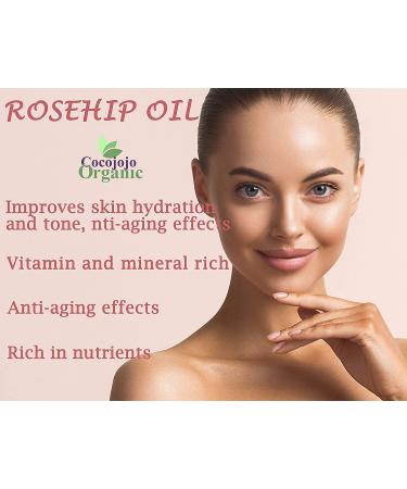 Rosehip Oil - 16 oz - 100% Pure Cold Pressed Natural Oil for Hair, Skin & Nails - Premium Grade A Oil - Packaging May Vary - Buy Online on GoSupps.com