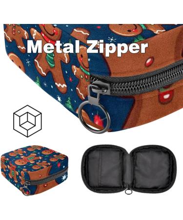 Muoooum Ladies Tie Storage Bag - Merry Christmas Pattern Menstrual Cup & Pads Pocket - Portable Storage for Teen Girls - Buy Online on GoSupps.com