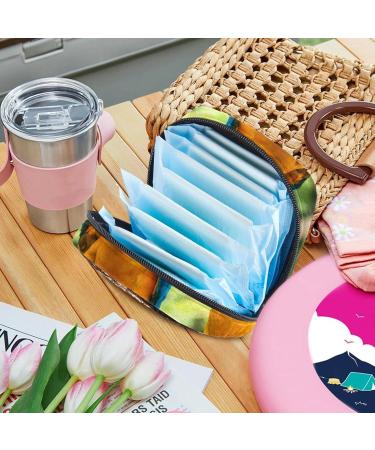 Menstrual Bag with Zipper for Women & Girls - Macaws & Parrots Design | International Shipping - Buy Online on GoSupps.com